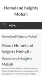 Mobile Screenshot of homelandheightsmohali.com