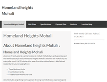Tablet Screenshot of homelandheightsmohali.com